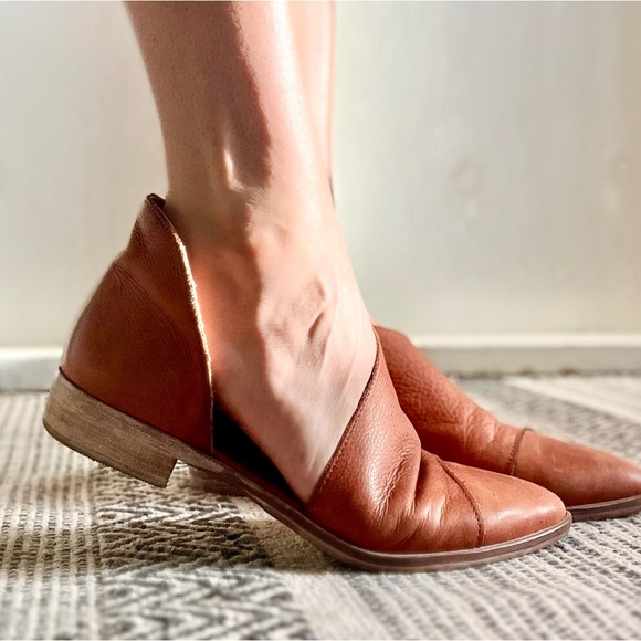 Free People Brown Leather Flats - Picture 6 of 7